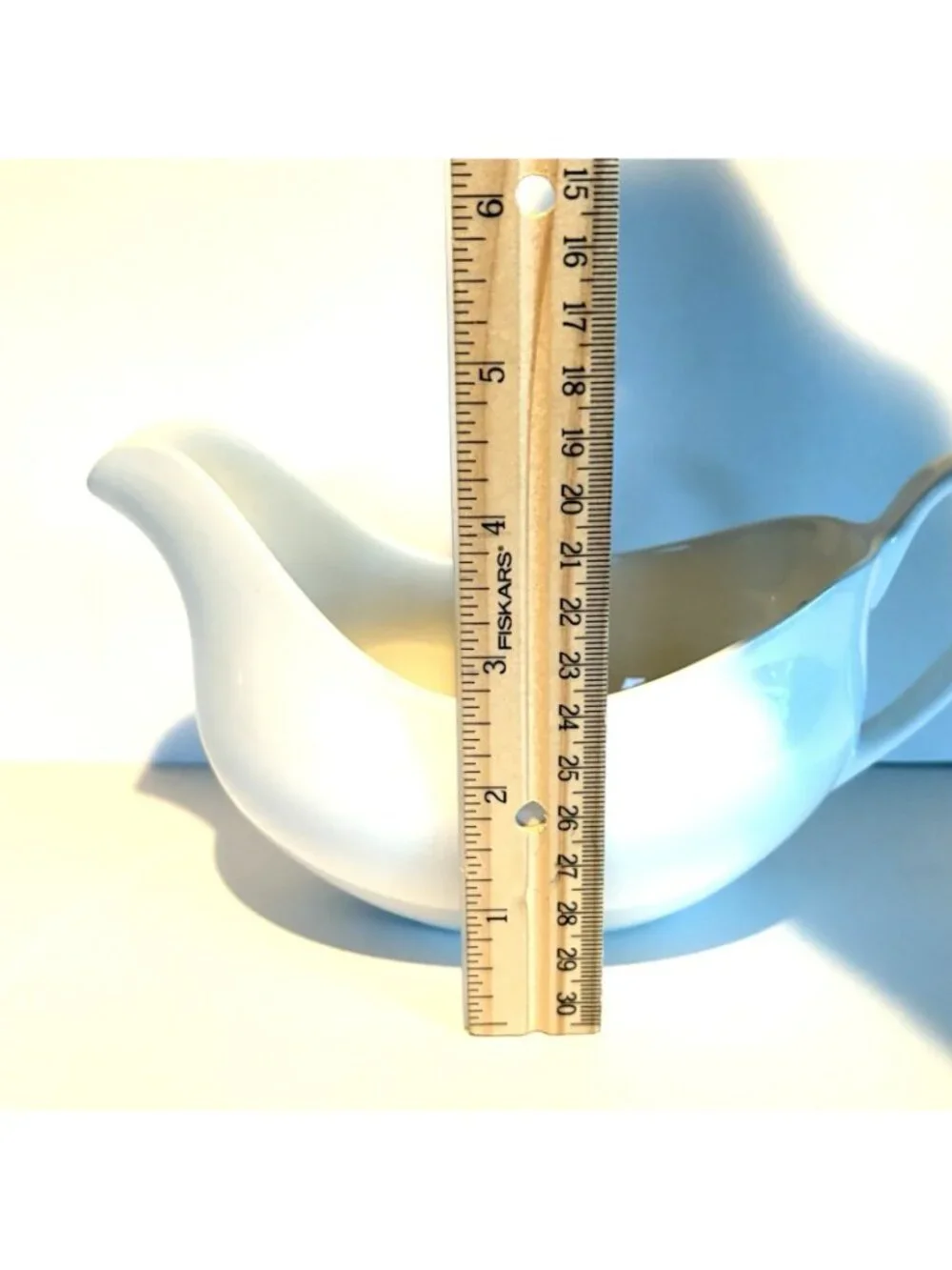 JOHNSON BROS Vintage Snowhite Gravy Boat 1960s Made in England MCM